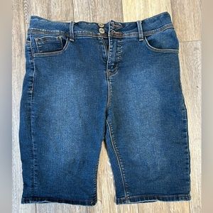 Thorn Highrise Denim Shorts Size 14